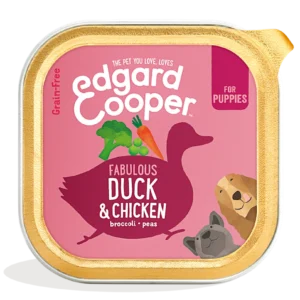 edgard&cooper umido cuccioli anatra pollo 300g