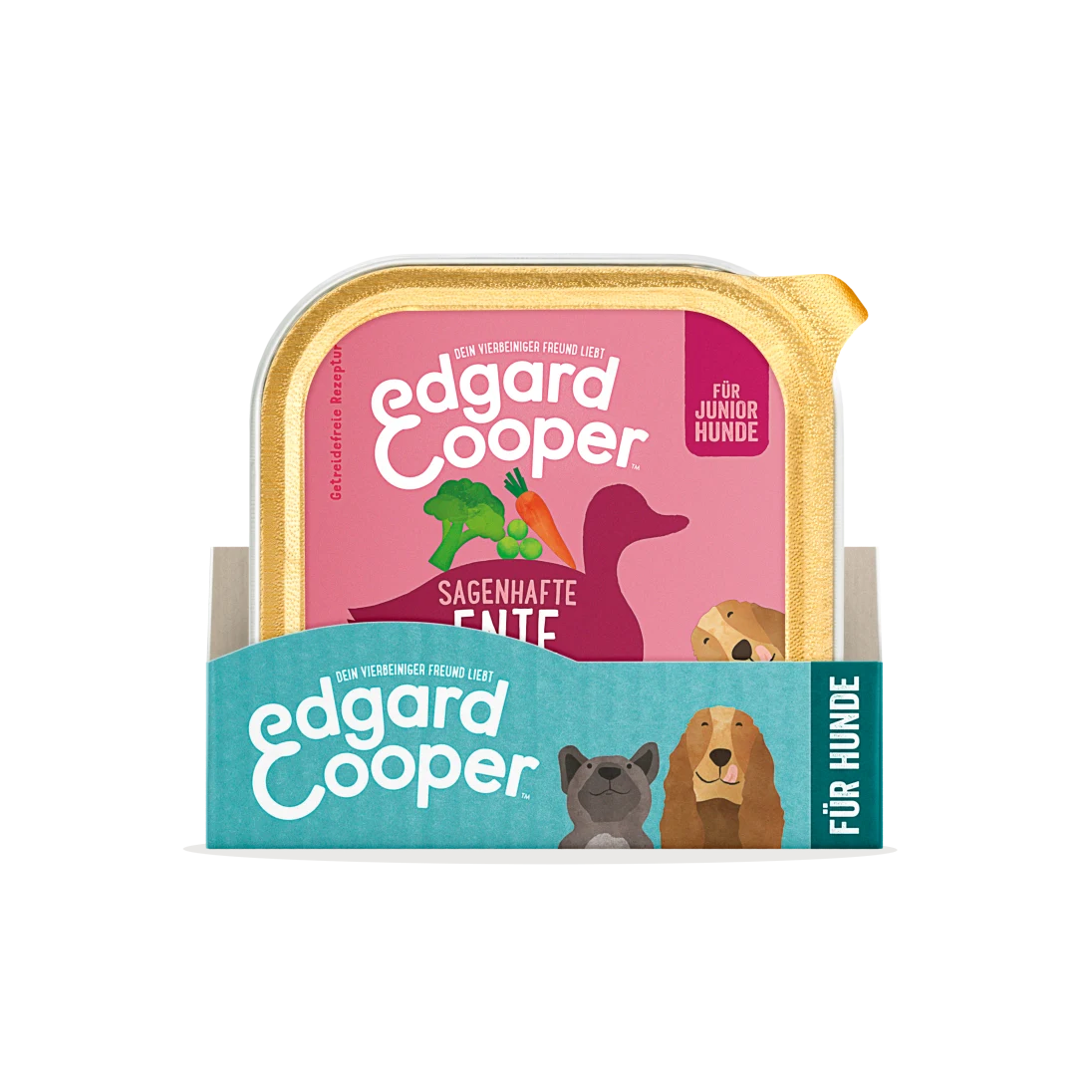 Edgard&Cooper Umido Cuccioli Anatra Pollo 300g - immagine 4