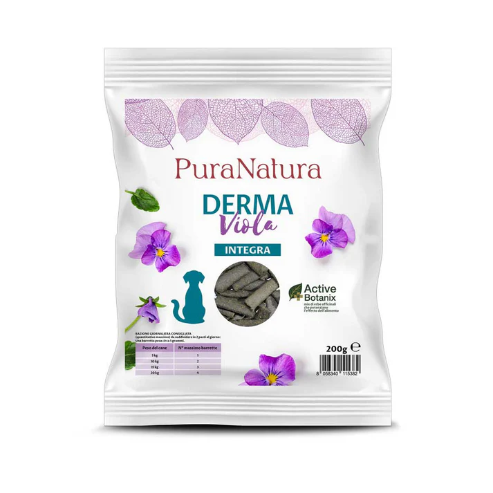 Snack Derma Viola per Pelle e Pelo del Cane – Pura Natura
